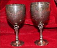 A pair of Georg Jensen Sterling Silver Goblets by