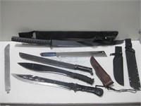 Assorted Blades & 3' Sword See Info