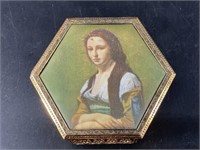 Small jewelry box with a copy of a famous painting