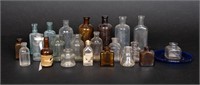 Antique Glass Bottles Medical Alcohol Household