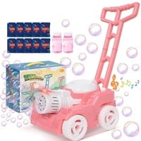 WF427  Wisairt Bubble Lawn Mower for Kids, Pink &