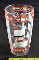 Vtg Continental Sporting Cocktail Mixer Glass 6.75