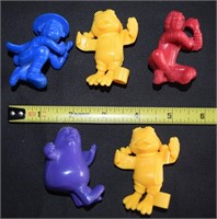 (5) Vtg McDonalds Pencil/Straw Hugger Figures