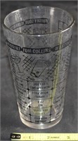 Vtg Federal Glass Co Cocktail Mixer 6" tall Black