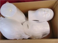 4 new Styrofoam heads