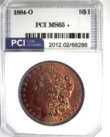 1884-O Morgan PCI MS65+ Impressive Color