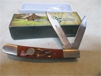NEW Knife - Rite Edge 2 Blade Wood Handle