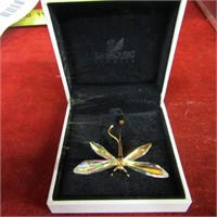 Swarovski dragonfly pin.