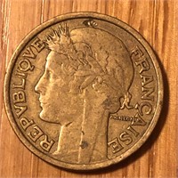 1941 France 2 Francs Coin