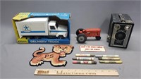 Advertising Pencils, Camera, ERTL Truck & More