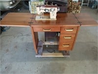 Adler sewing machine in beautiful wooden cabinet