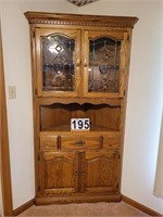 Lighted Corner Hutch 76x38x17.5