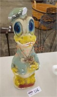 Vintage 1950s Donald Duck chalkware, has chips