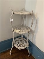 3 TIER CAST IRON PLANT STAND, 10X27