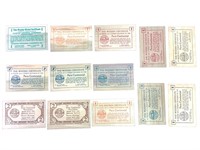 13 Wooden Certificates, Peru Centennial 1949 +