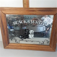 Black and white Scotch mirror
