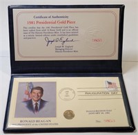 1981 Presidential 10k Gold Piece w/ Paperwork