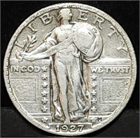 1927 Standing Liberty Silver Quarter Nice Coin