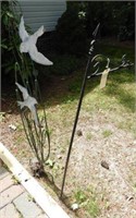 Decorative wire bird yard figure 46” high and