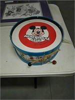 Mickey Mouse Club drum with drumsticks