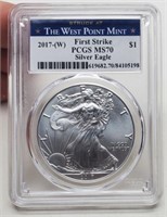 2017-(W) Slab Silver Eagle PCGS MS70