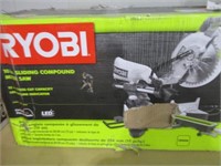 1323) cond. unkn. AS IS Ryobi 10" sliding mitersaw