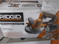1317) cond. unkn. AS IS Ridgid 2.5" bandsaw, no