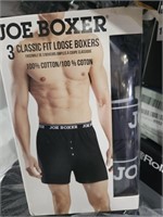 Joe Boxer classic fit loose boxers size LG (Abs