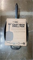 10"  CAST IRON GRILL PAN