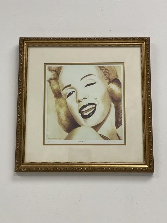 MARILYN (Monroe), Lithograph 6/90, Signed