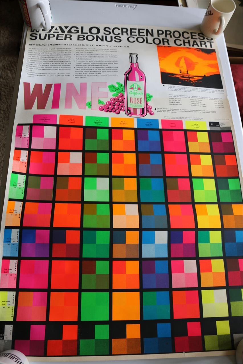 Day Glow Color Chart/Poster