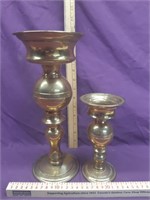 Solid Brass Candle Holders