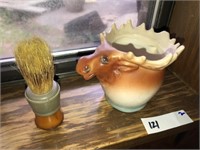 Vintage Moose Creamer (Europe) & Shaving Brush