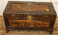 Nicely Carved Asian Chest  19" x 35" x 17"