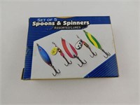 Set of 5 Spoons & Spinners