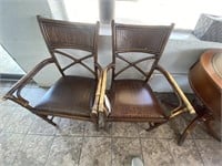 2- Bamboo Style Chairs