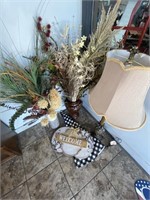 Vases, Lamp, Plaque, Table Cloth