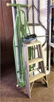 Metal Stool, Ironing Board, Step Ladder, Iron