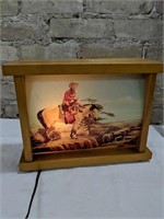 Vintage Picture Light Box, Great Cave Man or