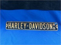 Harley-davidson Metal Sign 36" Long