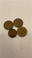 1950’s German Coins 5 and 10 Cent