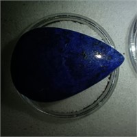 Lapis Lazuli Cabochon Gem Stone Pear cut 26.7 ct