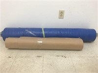 Rolls of corrugated cardboard and foam. Great for