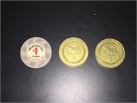 $1 Tokens Baraboo Ho-Chunk, (2)& One Westward Ho