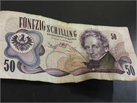 FUNFZIG Schilling(50) Foreign Currency