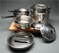 Vollrath Heavy Duty Stainless Pots & Pans Set (8)