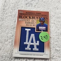 2012 Topps Update Block Busters Hat Patch Hanley