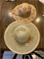 TWO STRAW HATS