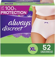 Always Discreet Underwear,  X-Large