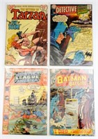 (4) DC COMICS BATMAN, DETECTIVE, TARZAN